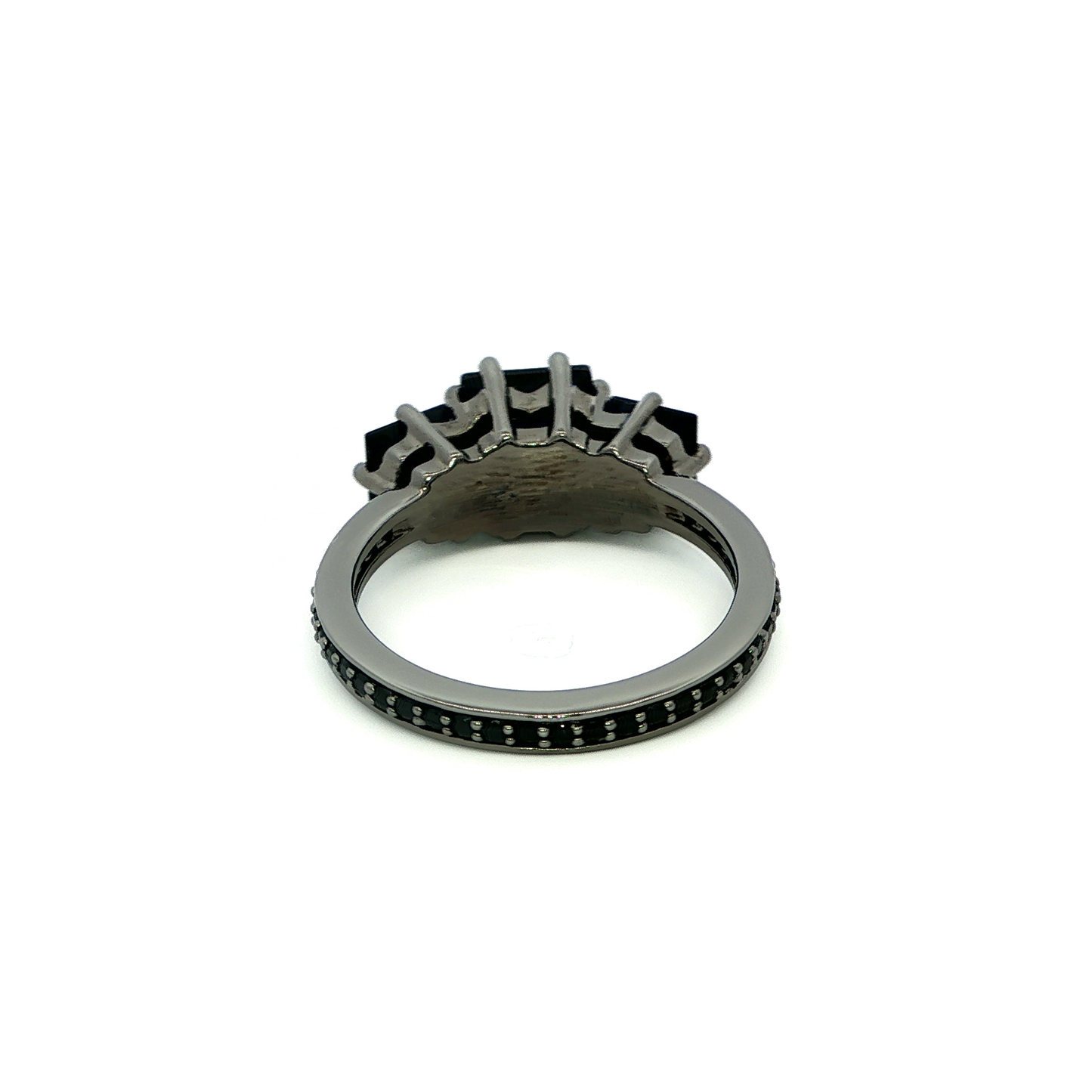 Multi-Stone Ring with Square Cabochon Onyx