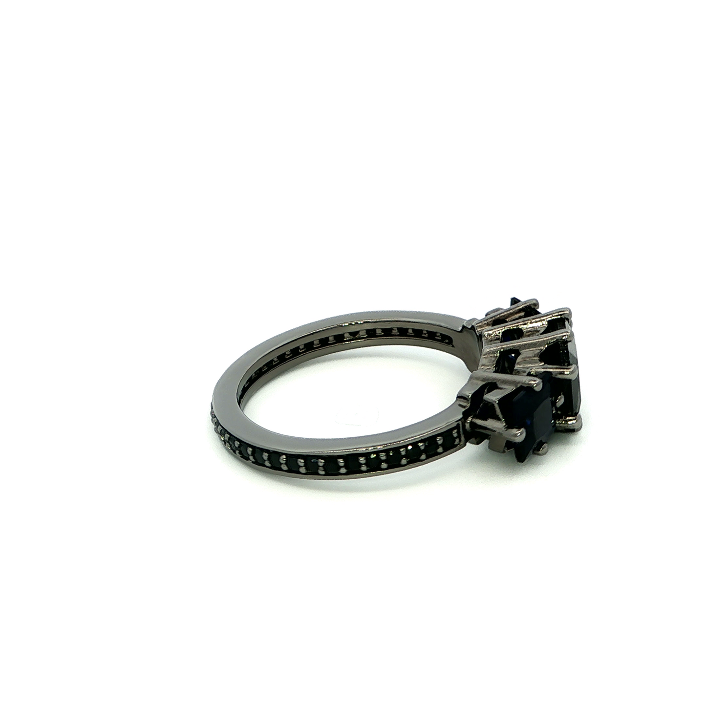 Multi-Stone Ring with Square Cabochon Onyx